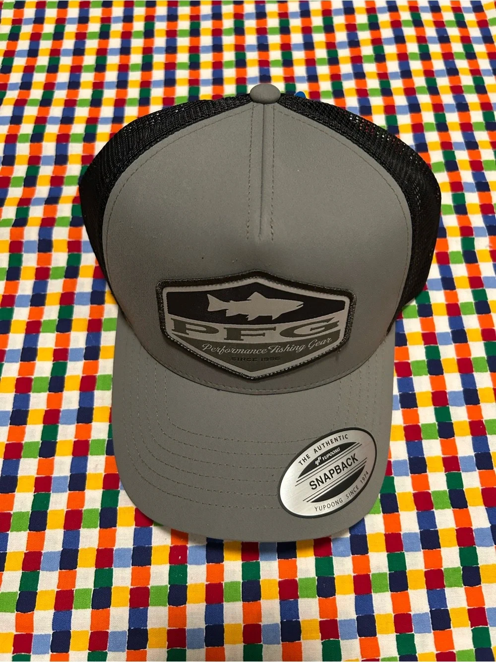 Columbia Gray and Black Trucker Snapback Hat